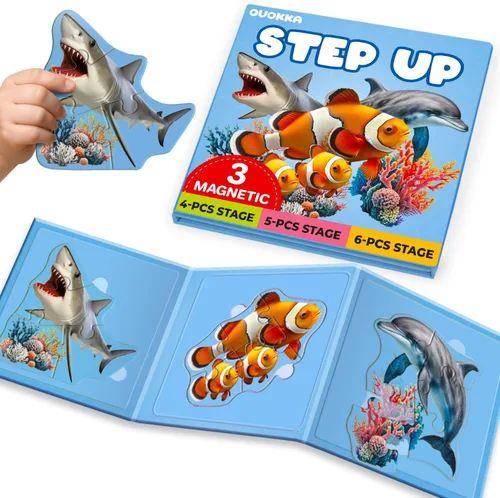 Vista 15 de Step Up Puzzles para niños de 3 a 5 a 40 años, rompecabezas realistas para juego de 4