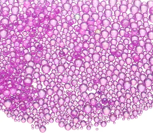 Vista 35 de Cuentas de vidrio iridiscente diminutas de burbuja, 0.4-3mm 10g Cuentas redondas micro mini transparentes sin agujero en forma de gota de agua