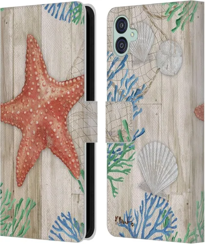 Vista 19 de Head Case Designs Funda de piel con licencia oficial de Paul Brent Agate Mermaid Coastal Book Funda compatible con Samsung Galaxy M04 5G / Galaxy