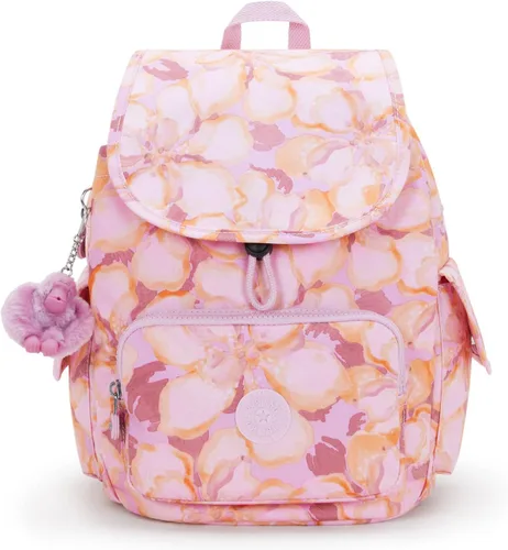 Vista 24 de Mochila pequeña Kipling City Pack para mujer, mochila ligera y versátil para el día, Negro (Black Noir), Pequeño