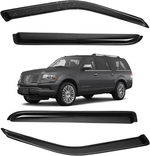 Vista 96 de Viseras para ventanas para Mazda 3 Sedán 4 puertas 2004 2005 2006 2007 2008 2009 estilo JDM Mugen, deflector de viento, protector solar y de lluvia