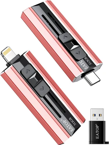 Vista 14 de EATOP Unidad Flash de 256GB Destinada para iPhone iPad, Memoria Stick de Almacenamiento para Copia de Seguridad de Fotos y Videos, Compatible