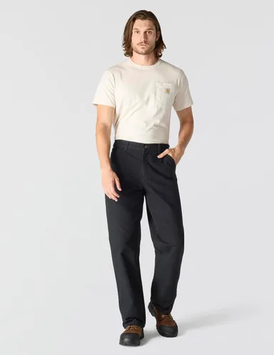 Vista 6 de Carhartt Pantalón de trabajo utilitario de lona lavada de corte holgado para hombre Negro
