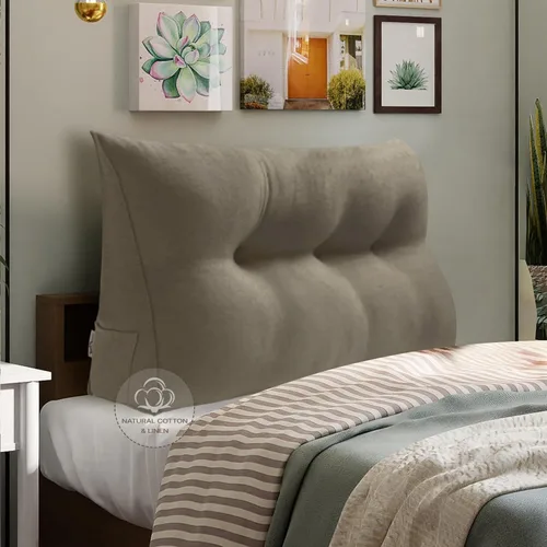 Vista 14 de WOWMAX - Almohada grande triangular con respaldo para cabecera, almohada de posicionamiento para lectura en forma de cuña, con funda extraíble