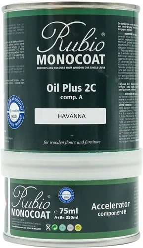Vista 172 de Rubio Monocoat Tinte y acabado para madera de 650 pies cuadrados - Niebla 5% Oil Plus 2C Aceite de linaza ecológico de secado rápido