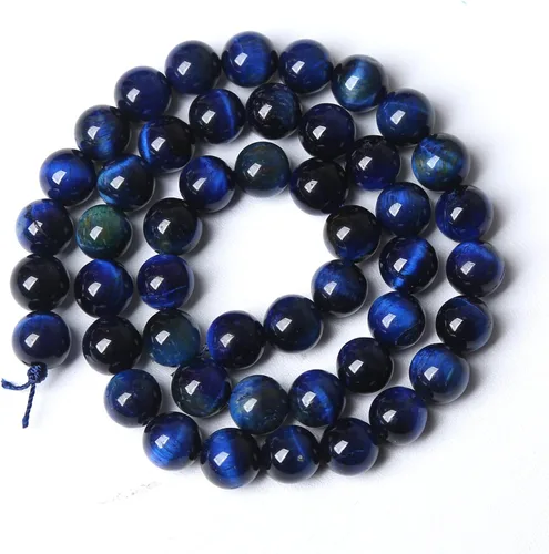 Vista 246 de 100 cuentas de piedra multicolor natural de 0.236 pulgadas (0.236 in), cuentas espaciadoras sueltas redondas para hacer pulseras, collares, aretes