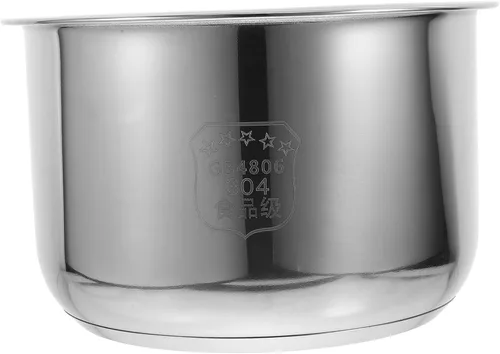 Vista 10 de UPKOCH Olla de arrocera interior de repuesto de acero inoxidable de 2 litros con escala de medición, olla multiusos para uso en cocina