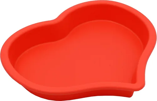 Vista 2 de Detalles de cocina Molde de silicona en forma de corazón Bandeja antiadherente para hornear sin Bpa Pan de 10 pulgadas