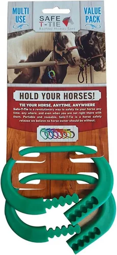 Vista 12 de Corbata De Caballo De Liberación Rápida 5 Niveles De Tensión De Negro