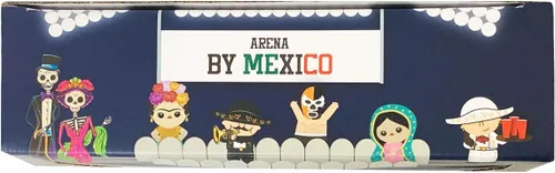 Vista 4 de BY MEXICO Los Catrines Mini Pocillo de Peltre - Juego de 4 tazas de esqueleto negro de 2.7 onzas