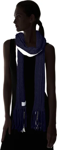 Vista 4 de Calvin Klein Bufanda de cable de bloque de color para mujer