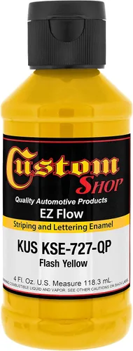 Vista 10 de Custom Shop KSE755-QP - Pintura esmaltada EZ Flow a rayas y letras de oro 23K, 4 onzas