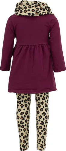 Vista 3 de Unique Baby Conjunto de 3 piezas a juego para niñas para cada conjunto de leggings navideños