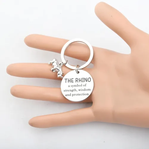 Vista 6 de Regalo de rinoceronte regalo para amantes del rinoceronte, regalo de rinoceronte, regalo de animal, rinoceronte, un símbolo de fuerza, sabiduría