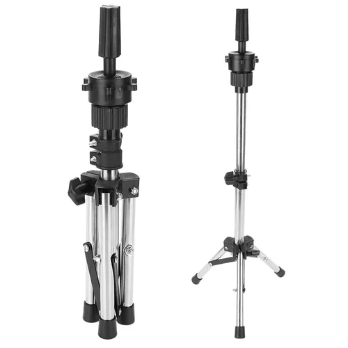 Vista 9 de Soporte de trípode para cabeza de maniquí, soporte de trípode ajustable para peluquería, cosmetología, peluquería, entrenamiento, cosmetología