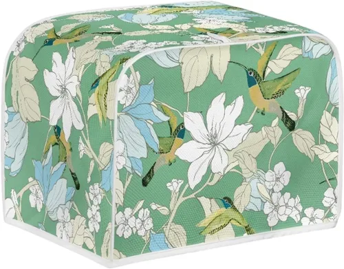 Vista 28 de doginthehole Cubierta para tostadora de libélula para cocina, fundas de electrodomésticos pequeños, estilo bohemio, para microondas, tostadora