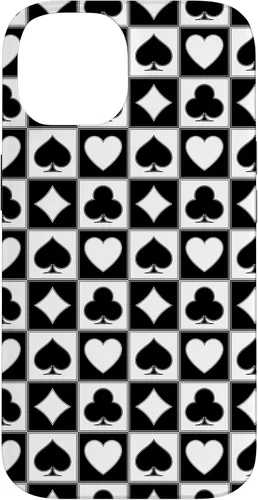 Vista 4 de Playing Card Suit, Hearts, Spades, Diamonds, Clubs, Poker Case for iPhone 17