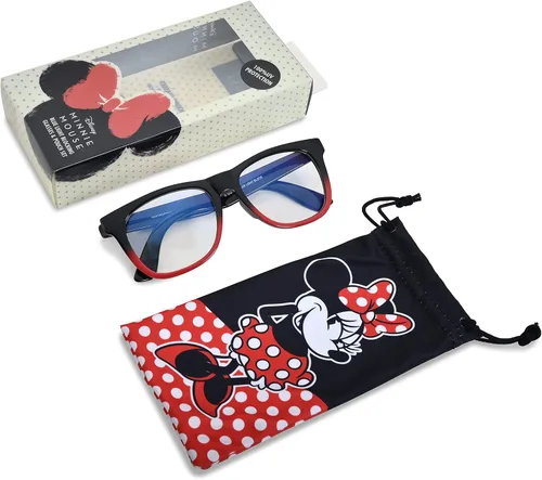 Vista 7 de Disney Minnie Mouse - Lentes de bloqueo de luz azul con bolsa para computadora para mujer, protección de pantalla