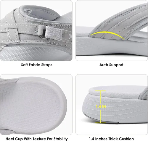 Vista 5 de DREAM PAIRS Sandalias cómodas con soporte de arco para mujer