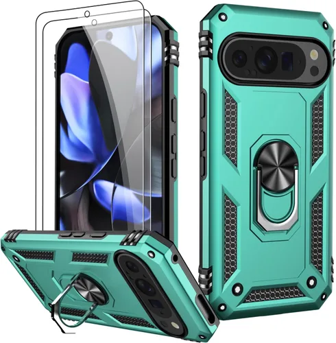 Vista 51 de LUMARKE para Google Pixel 3A XL - Funda con protector de pantalla, funda protectora grado militar probada contra caídas de 16 pies con soporte