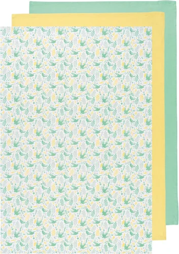 Vista 8 de Now Designs floursack – paños de cocina, set de tres, azul/blanco real