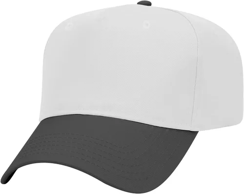 Vista 26 de OTTO Gorra de béisbol de perfil medio con 5 paneles OTTO 31-069 Negro y natural.
