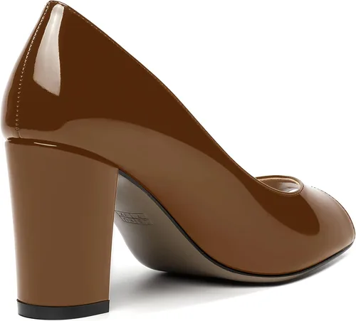 Vista 5 de MOVINSTEPS Zapatos de tacón alto para mujer, con puntera abierta, sexy, de 3.3 pulgadas