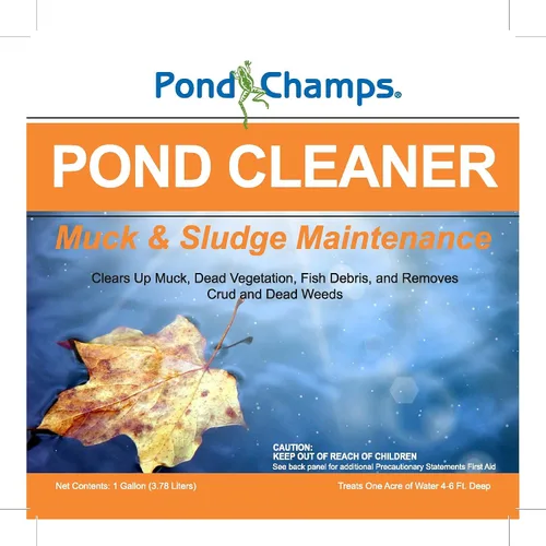 Vista 2 de Pond Champs Limpiador de estanques - Bacterias beneficiosas - Seguro para peces Koi y Gold - 1 galón
