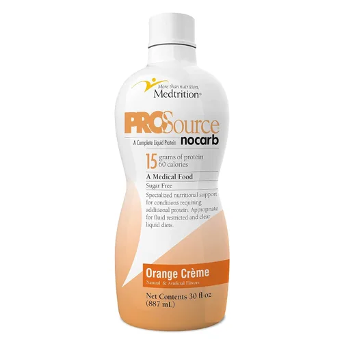 Vista 11 de Péptidos de colágeno líquido tipo I, III, 0.53 oz de proteína por onza. Prosource NoCarb Berry Punch Bottle Medtrition