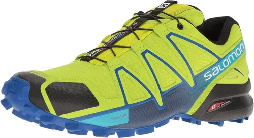 Vista 13 de Salomon Zapatillas de trail running Speedcross 4 para hombre Azul Yonder Negro Lava Naranja
