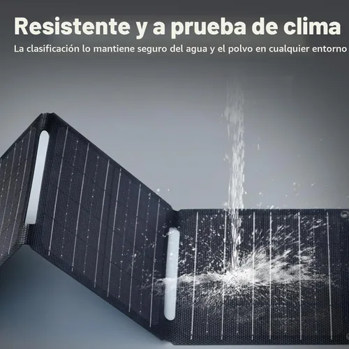 Vista 6 de ALLPOWERS Cargador de panel solar plegable de 21 W y 5 V, kit de carga solar SP001 con carga USB-A de 5 V y USB-C, panel solar portátil impermeable