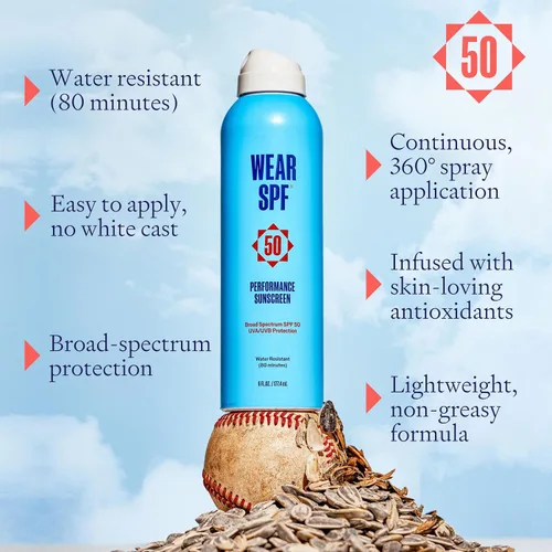 Vista 6 de Use SPF Performance Sport Protector Solar Spray – Resistente al agua y al sudor SPF 50