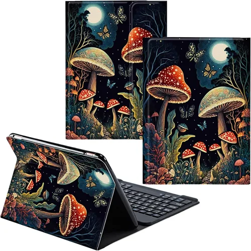 Vista 54 de Funda para Samsung Galaxy Tab S6 Lite 2022/2020 Teclado inalámbrico desmontable y cubierta de soporte de piel sintética Funda protectora