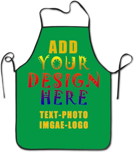 Vista 10 de Delantal personalizado personalizado para mujeres y hombres, delantales de cocina para cocinero, nombre personalizado, texto, logotipo, imagen