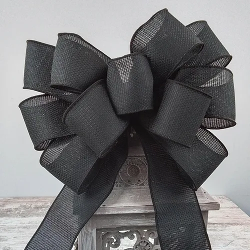 Vista 3 de Arco de corona para añadir accesorios a escaleras, guirnaldas, linternas - personalizado (negro)