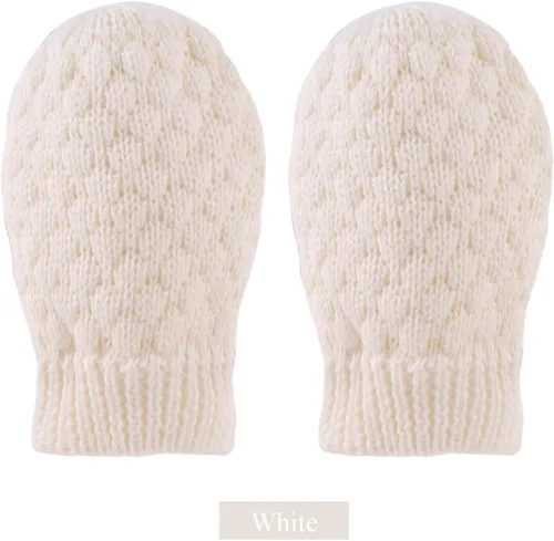 Vista 66 de Guantes de punto para bebés, niños y niñas, guantes de invierno para recién nacidos, guantes de 0 a 3 años