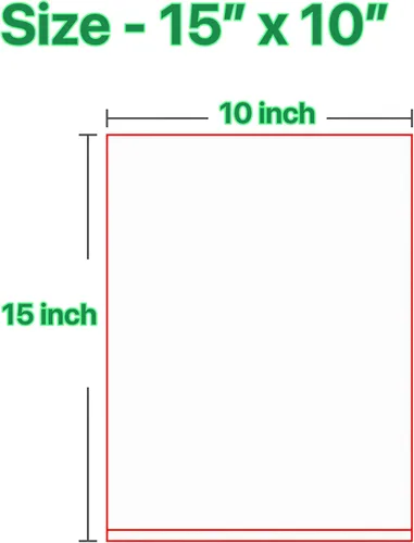 Vista 2 de Plástico transparente de 10 x 15 pulgadas – 350 bolsas para productos, reutilizables, lavables, frescuras, desechables, rollo continuo, fácil