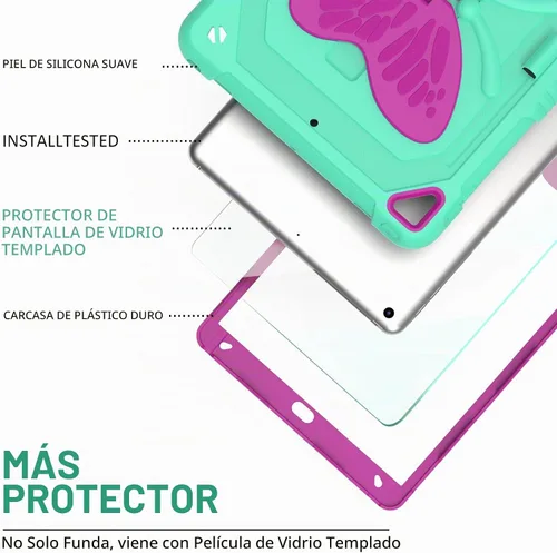 Vista 5 de Ambison Kids - Funda para iPad de 9ª/8ª/7ª generación de 10,2 pulgadas, color menta