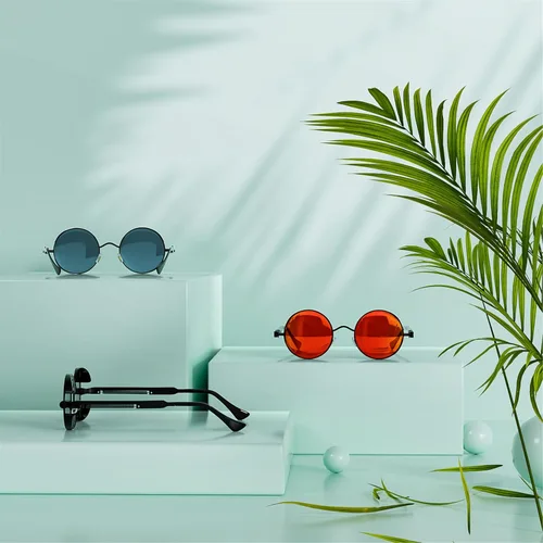 Vista 3 de ROCKNIGHT Gafas de sol redondas polarizadas con protección UV400 estilo steampunk gótico, unisex, para exteriores