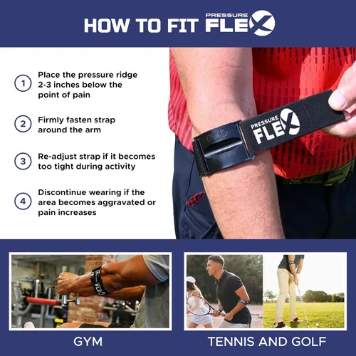 Vista 5 de Codera de tenis para mujer – Codera de golfistas para mujer, banda de compresión de antebrazo para alivio de tendinitis, correa ajustable con barra