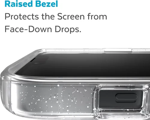 Vista 15 de Speck Funda transparente para iPhone 14 y iPhone 13 – Protección contra caídas, resistente a los arañazos y a prueba de amarilleo, funda de doble