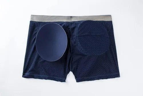Vista 7 de JOCKMAIL Ropa interior acolchada de malla transpirable para hombre, boxeador acolchado para hombre