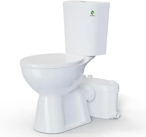 Vista 9 de SUPERFLO Bomba de inodoro maceradora potente del sistema del inodoro de Blanco
