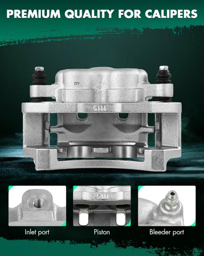 Vista 5 de SCITOO - Rear Right Disc Brake Caliper Assembly w/Bracket For Ford Model - For E-150,For E-250,For E-250 Econoline,For E-350 Club Wagon,For E-350