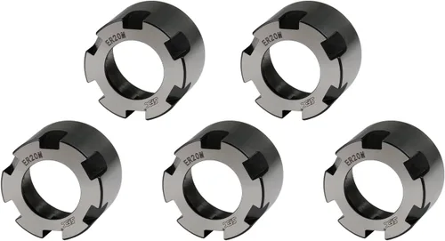 Vista 16 de ZAC 5 Uds ER8M Tuerca de mandril M10 Rosca Pinza de sujeción Tuercas de equilibrio Tuerca de metal para CNC Fresado Chuck Holder Torno