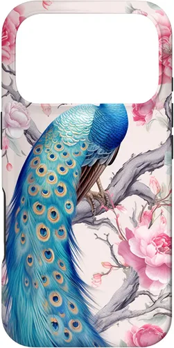 Vista 30 de Chinoiserie Peacock Rose Garden Case for iPhone 17