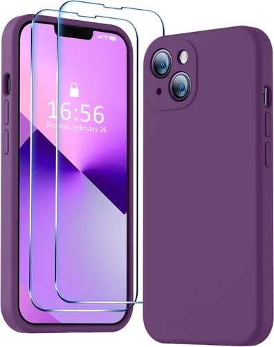 Vista 47 de BossKiss Funda compatible con iPhone 13 Pro, silicona de alta calidad mejorada [protección de cámara] [2 protectores de pantalla]