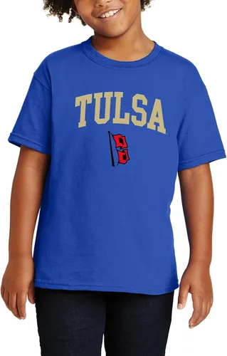 Vista 706 de NCAA Arch Logo, camiseta juvenil color del equipo, universidad - universidad