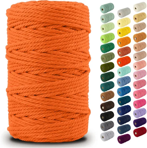 Vista 169 de Nook Theory Hilo de macramé de 3mm 109 yardas - Cuerda de macramé suave de 4mm, 5mm perfecta para nudos - Suministros de macramé para colgadores