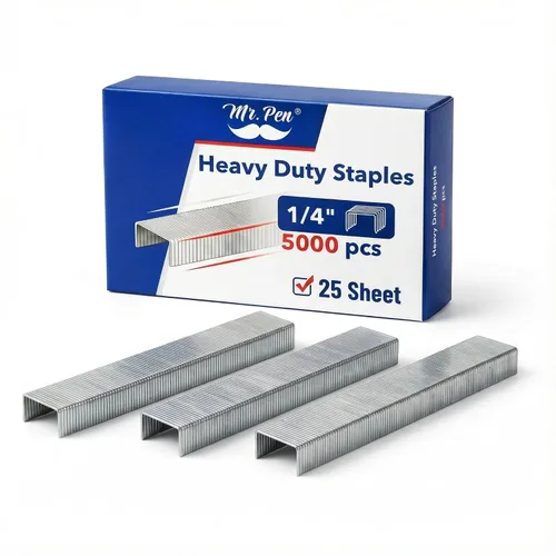 Vista 13 de Mr. Pen - Grapas para grapadora, 3000 grapas estándar, 1/4 pulgada, capacidad de 35 hojas (26/6) 35 Sheet Capacity (26/6), Ideal for Desk
